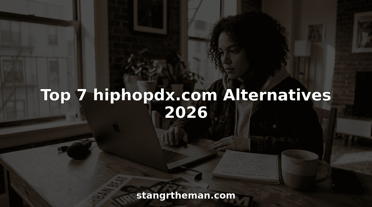 Music journalist browsing hip hop news sites
