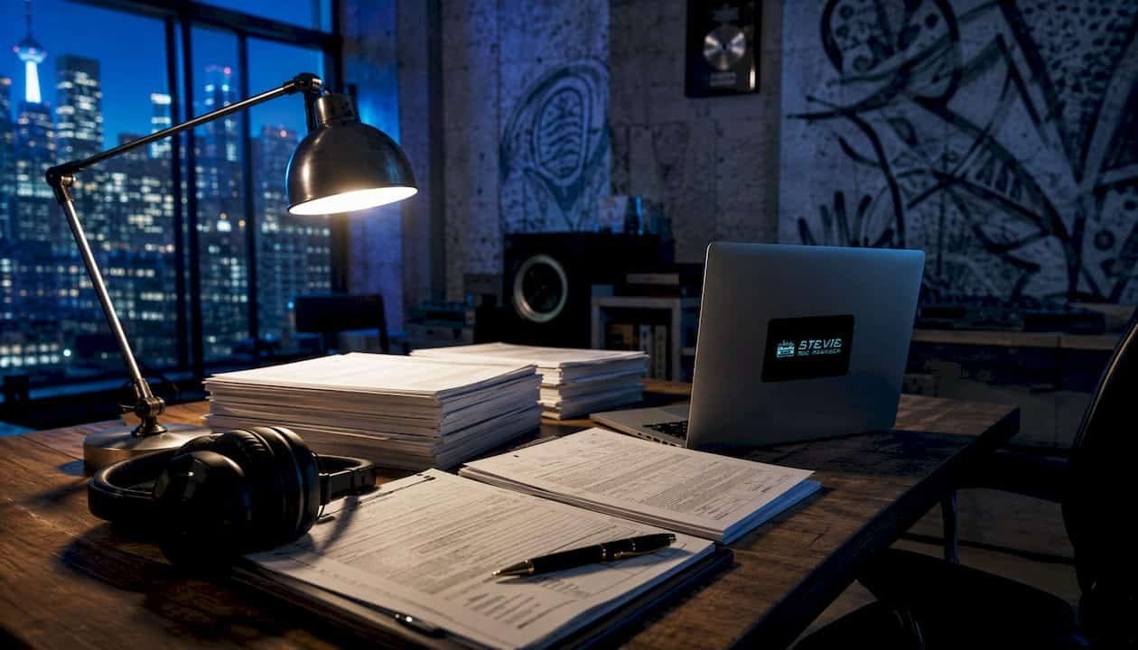 Legal documents for music sample clearance