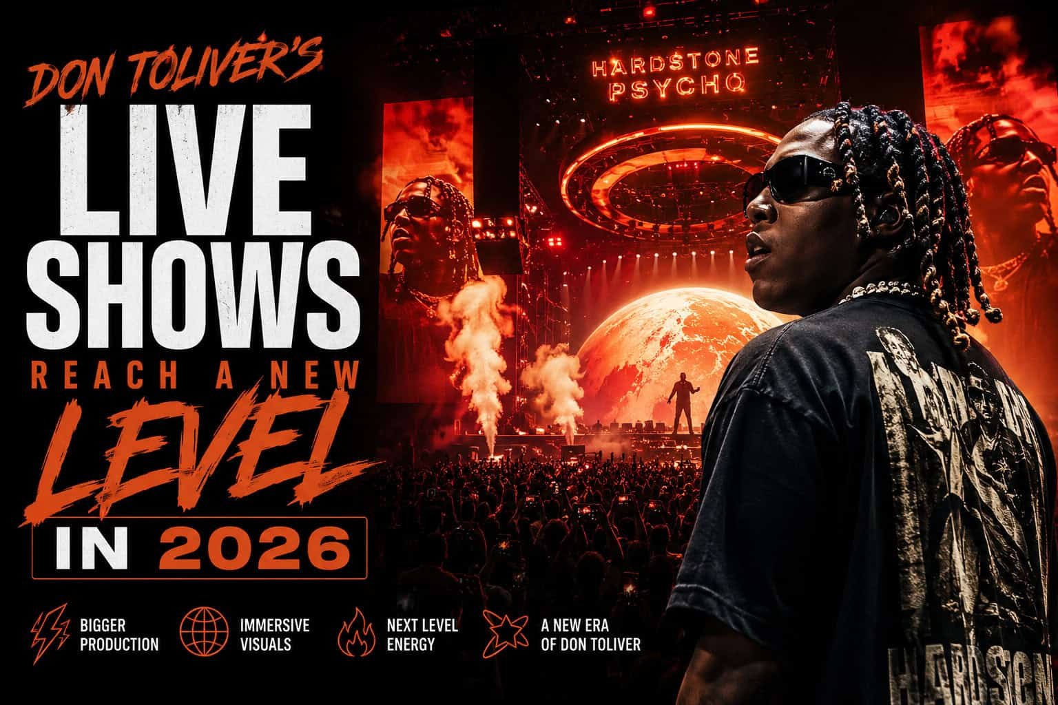 Stevie The Manager aka Stangr The Man at Don Toliver's 2026 live concert.